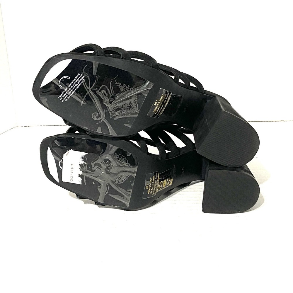 NEW Free People Block Heel New Womens Colette Cinched Black 38.5 US 8.5 - Picture 11 of 11